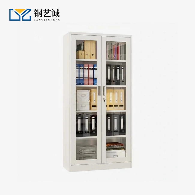 Steel Filing Cabinet with Swing Glass Door